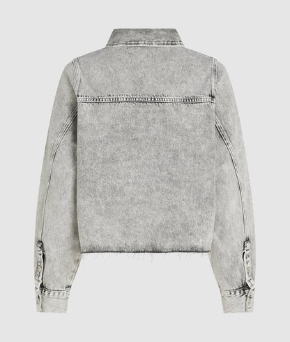 Karl Lagerfeld Bleached Denim Shirt Bleached Grey