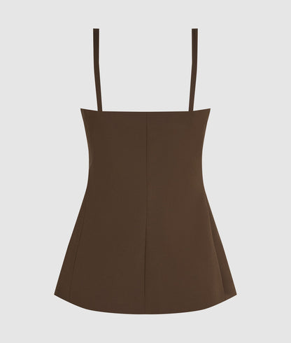 Karl Lagerfeld Square-Neck Waistcoat Java