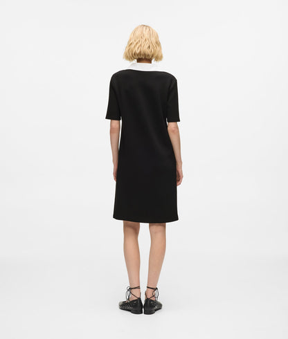 Karl Lagerfeld Signature Collar Polo Dress Black