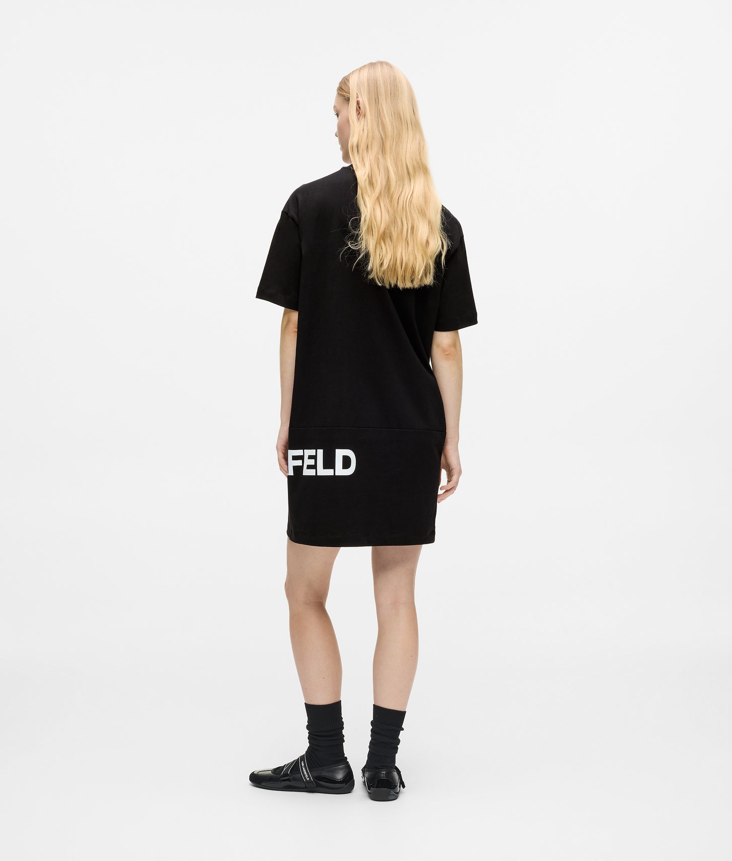 Karl Lagerfeld Logo T-Shirt Dress Black