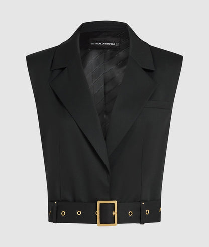 Karl Lagerfeld Karl Dna Studded Gilet Black