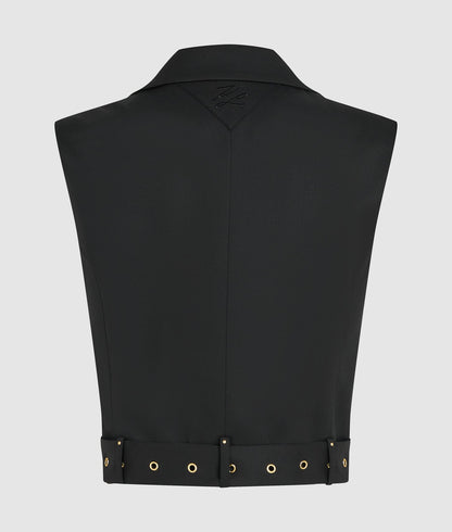 Karl Lagerfeld Karl Dna Studded Gilet Black