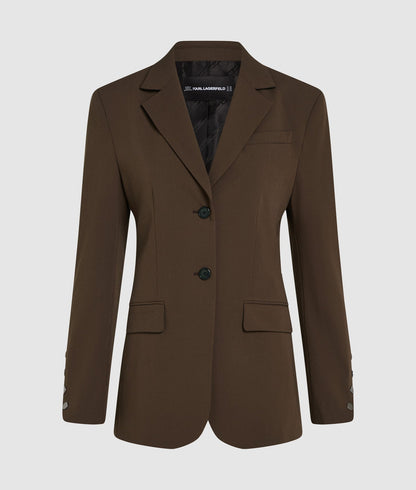 Karl Lagerfeld Snap Button Blazer Java