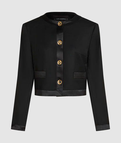 Karl Lagerfeld Karl Dna Letters Jacket Black