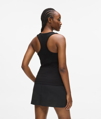 KarlLagerfeld Kautograph Medium Moon Bag Off White