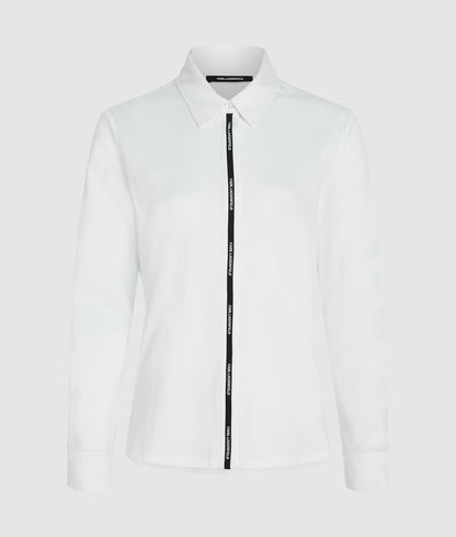 Karl Lagerfeld Logo Tape Shirt White