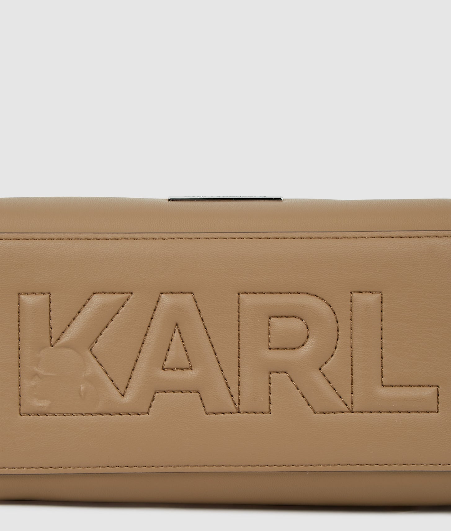 KarlLagerfeld Ikon Smooth Small Tote Bag Mushroom Brown