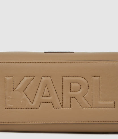 KarlLagerfeld Ikon Smooth Small Tote Bag Mushroom Brown