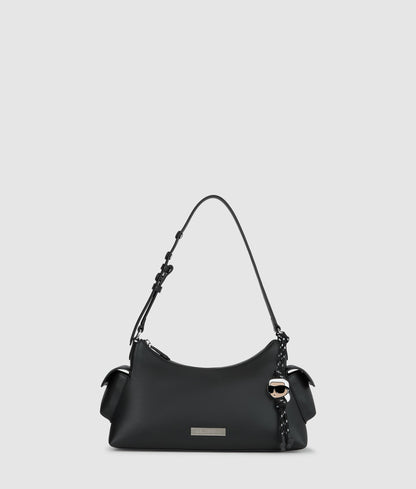 KarlLagerfeld Ikon Smooth Cargo Shoulder Bag Black