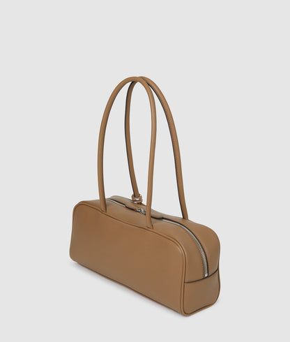 KarlLagerfeld Ikon Smooth Rectangular Bag Mushroom Brown