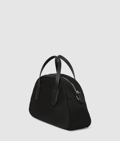 KarlLagerfeld Ikon Nylon Bowling Bag Black