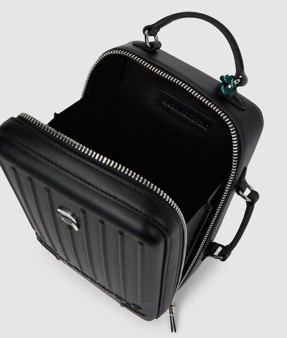 KarlLagerfeld Ikon Suitcase Crossbody Bag Black