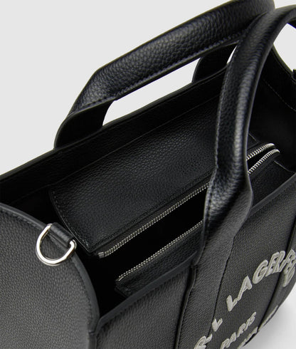 KarlLagerfeld Rue St-Guillaume Medium Tote Bag White/Black