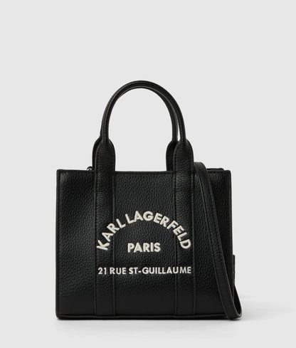 KarlLagerfeld Rue St-Guillaume Mini Tote Bag White/Black