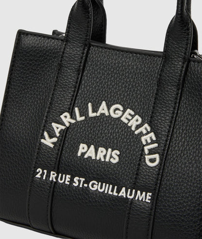 KarlLagerfeld Rue St-Guillaume Mini Tote Bag White/Black