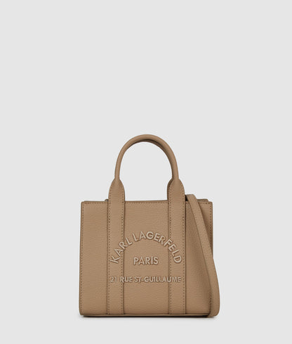 KarlLagerfeld Rue St-Guillaume Mini Tote Bag Nougat