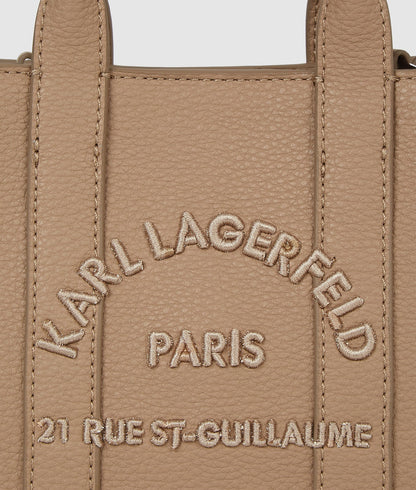 KarlLagerfeld Rue St-Guillaume Mini Tote Bag Nougat