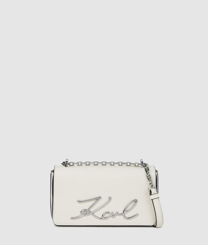 KarlLagerfeld Ksignature Small Crossbody Bag Off White