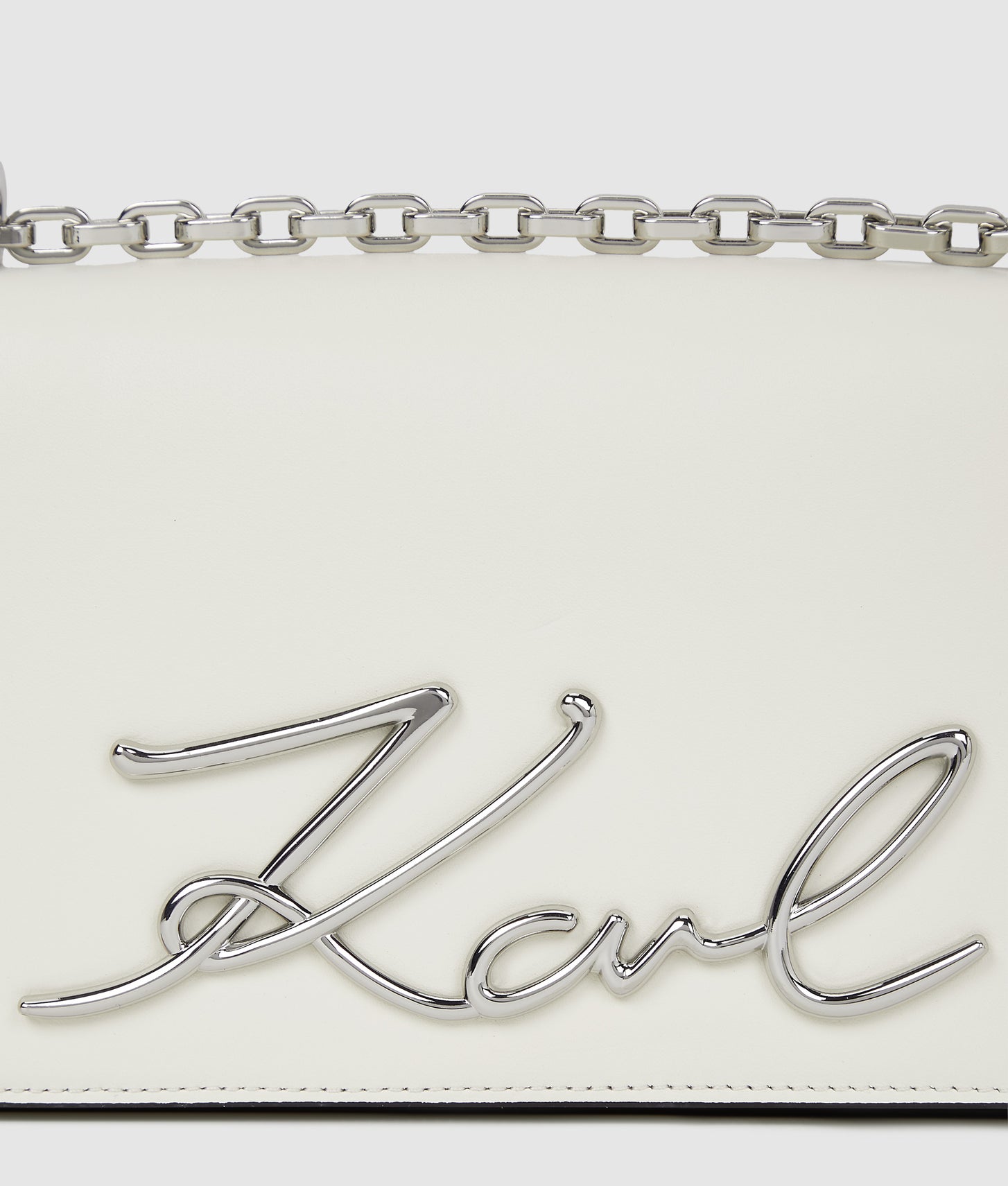 KarlLagerfeld Ksignature Small Crossbody Bag Off White