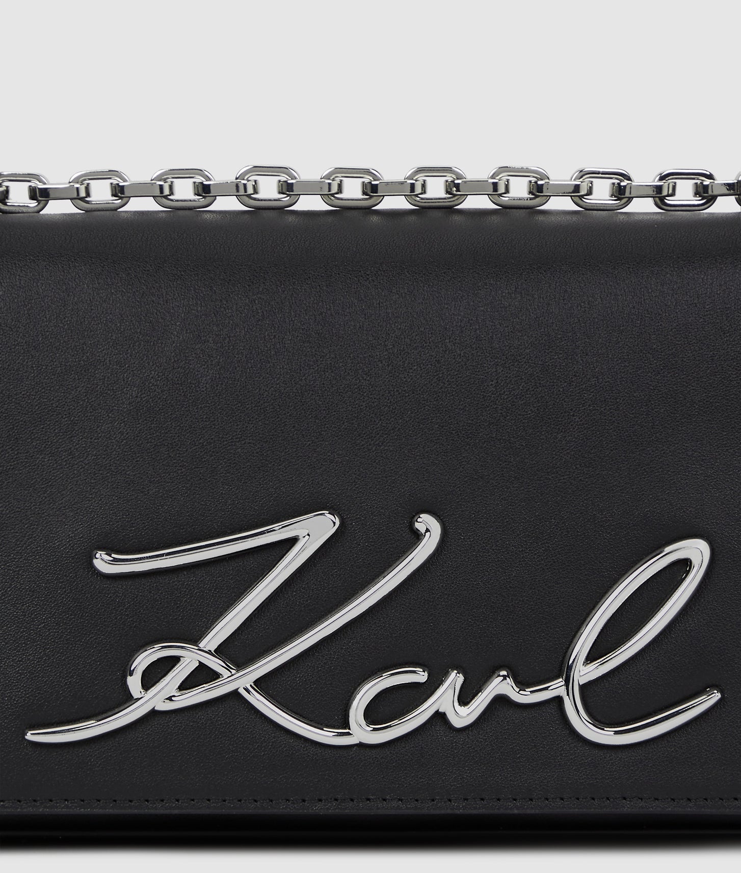 KarlLagerfeld Ksignature Small Crossbody Bag Black-Nickel
