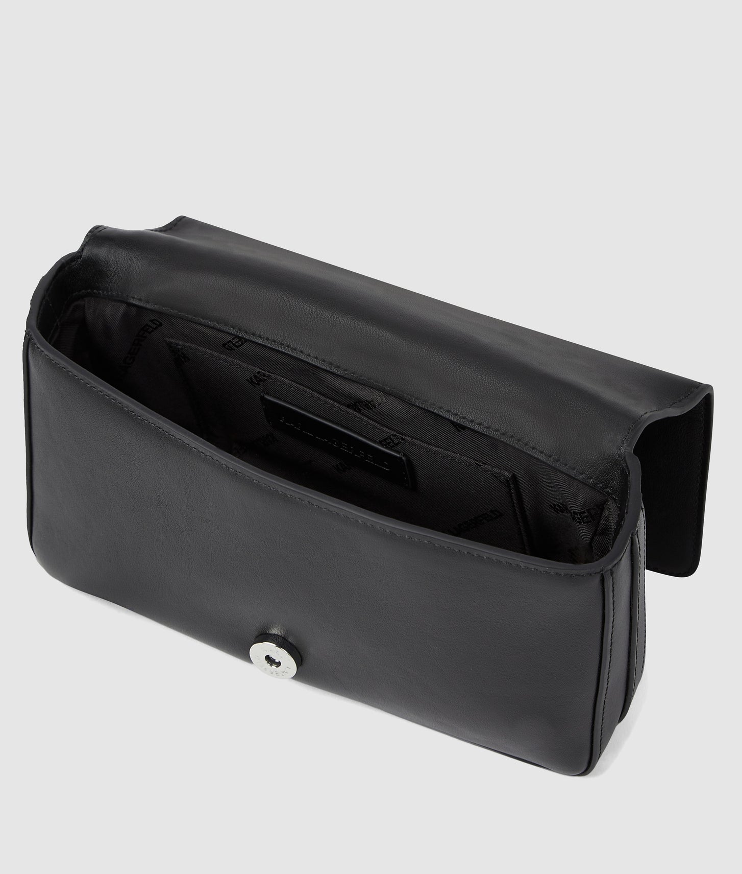 KarlLagerfeld Ksignature Small Crossbody Bag Black-Nickel