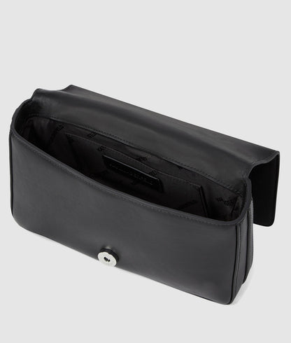 KarlLagerfeld Ksignature Small Crossbody Bag Black-Nickel