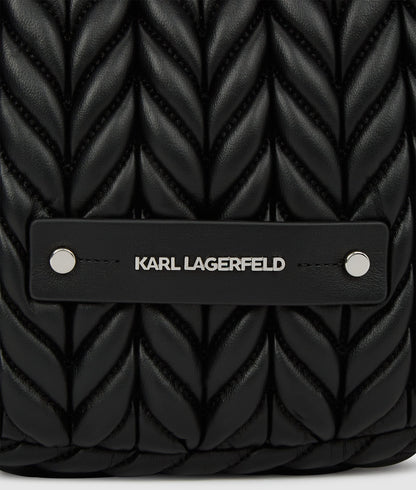 KarlLagerfeld Kweave Small Hobo Bag Black-Nickel