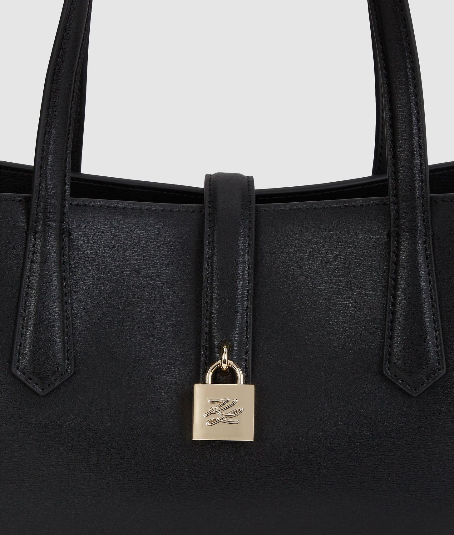 KarlLagerfeld Kautograph Padlock Tote Bag Black/Gold