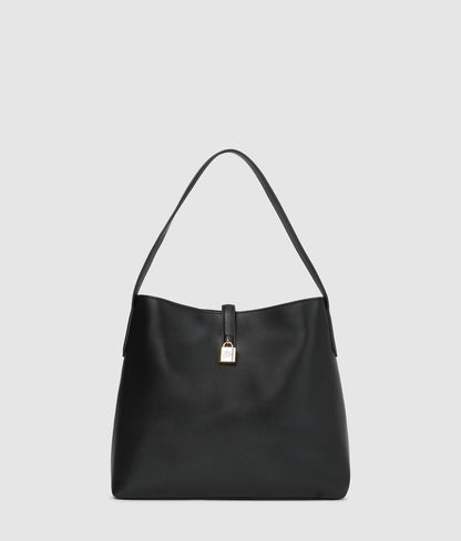 KarlLagerfeld Kautograph Padlock Hobo Bag Black/Gold