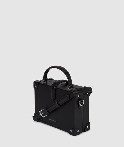KarlLagerfeld Kautograph Padlock Trunk Bag Black-Nickel