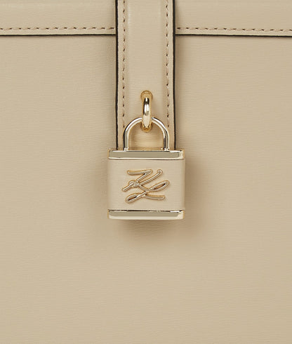 KarlLagerfeld Kautograph Padlock Trunk Bag Safari