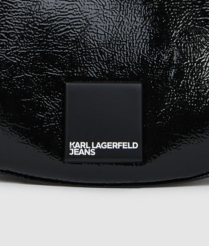 KarlLagerfeld Glossy Moon Bag Black