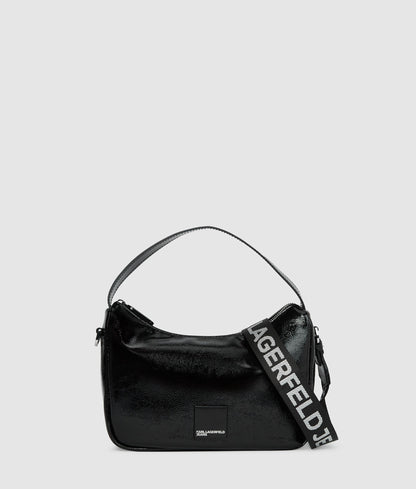 KarlLagerfeld Glossy Mini Hobo Bag Black