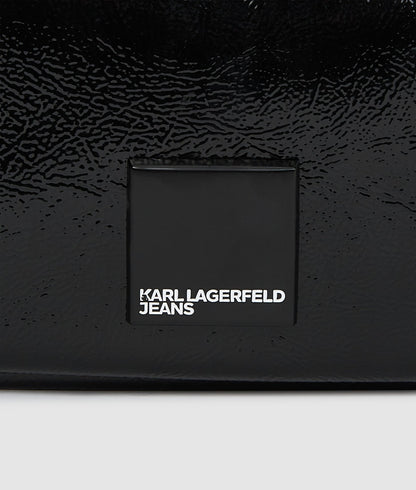 KarlLagerfeld Glossy Mini Hobo Bag Black