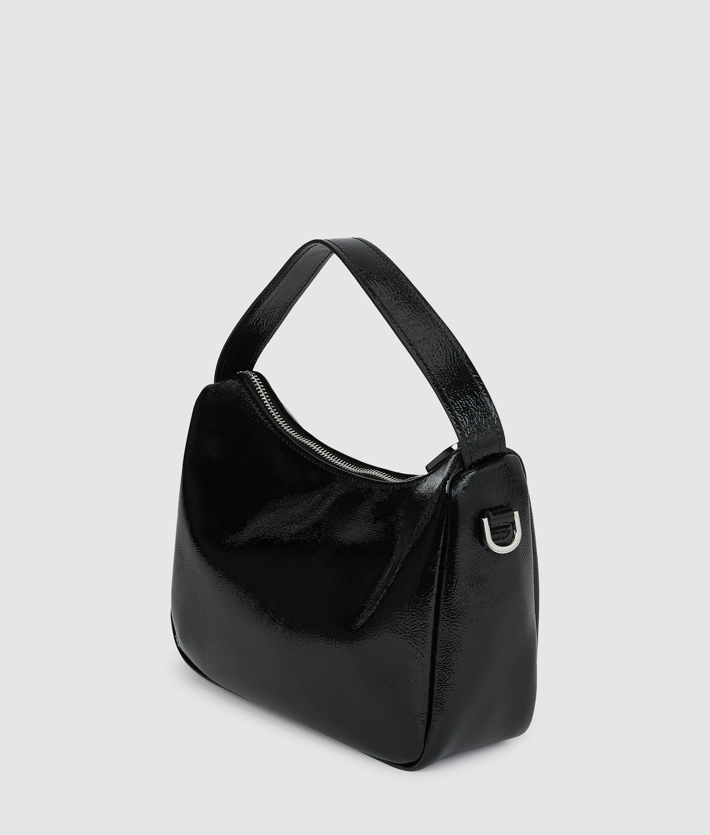 KarlLagerfeld Glossy Mini Hobo Bag Black