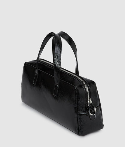 KarlLagerfeld Glossy Bowling Bag Black