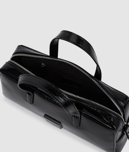 KarlLagerfeld Glossy Bowling Bag Black