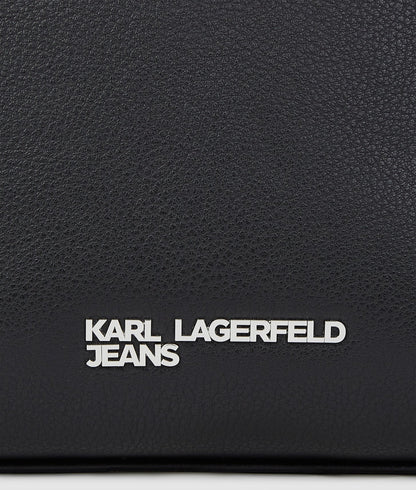 KarlLagerfeld Metal Logo Mini Tote Bag Black
