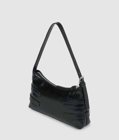 KarlLagerfeld Buckle Shoulder Bag Black