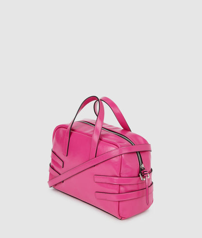 KarlLagerfeld Buckle Bowling Bag Very Berry