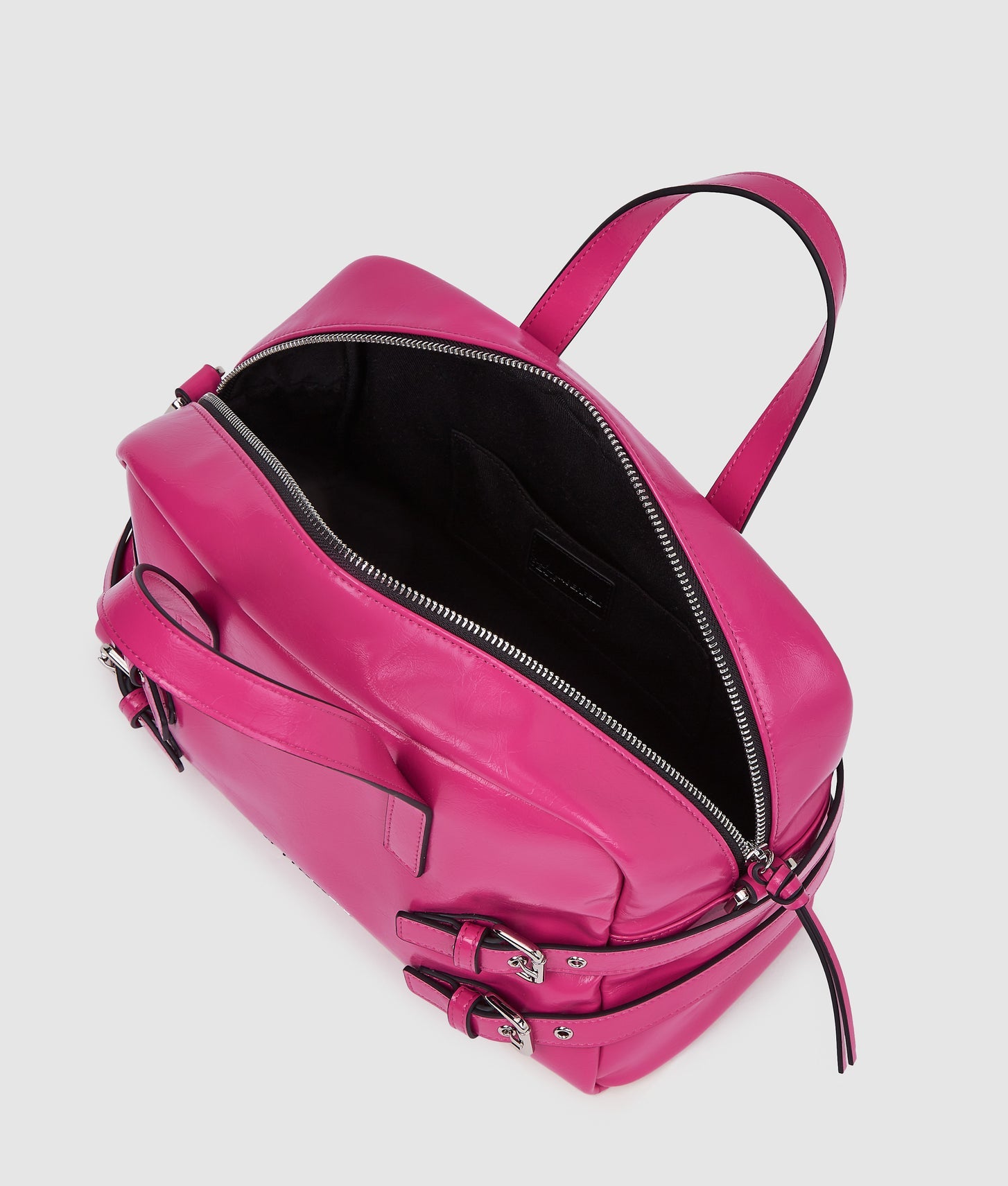 KarlLagerfeld Buckle Bowling Bag Very Berry