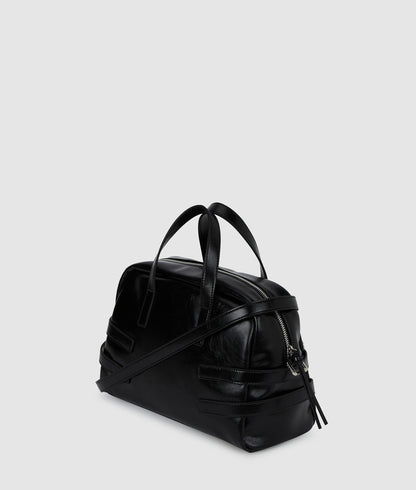 KarlLagerfeld Buckle Bowling Bag Black