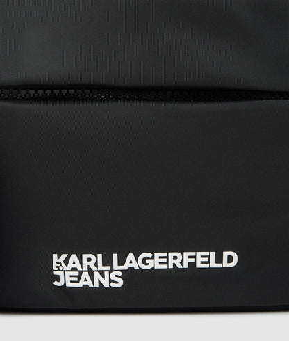 KarlLagerfeld Logo Nylon Crossbody Bag Black