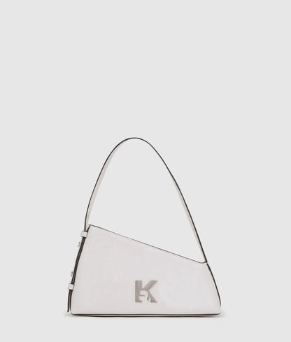 KarlLagerfeld Geo High-Shine Shoulder Bag Off White