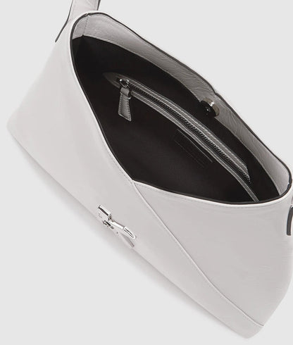KarlLagerfeld Geo High-Shine Tote Bag Off White