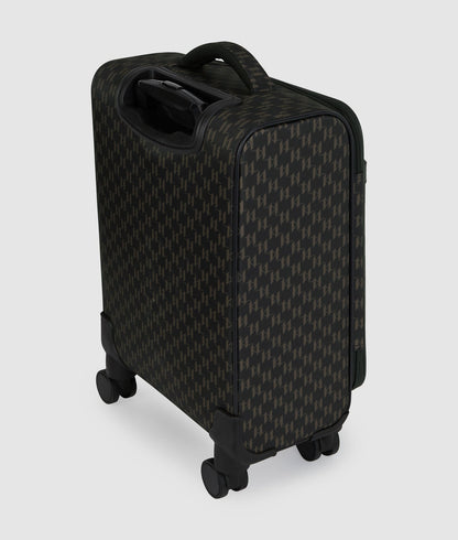 KarlLagerfeld Ikon Monogram Trolley Case Brown-Monogram