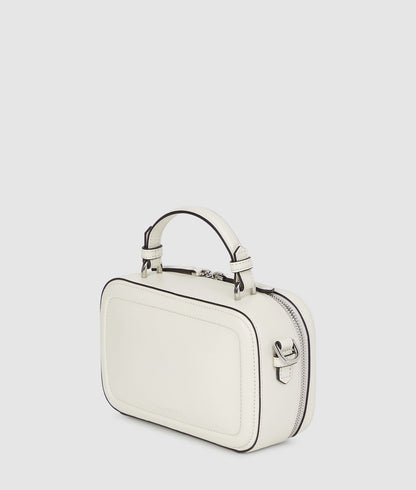 KarlLagerfeld Kautograph Chain Top Handle Bag Off White