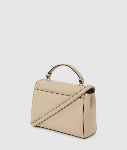 KarlLagerfeld Kautograph Small Top Handle Bag Safari