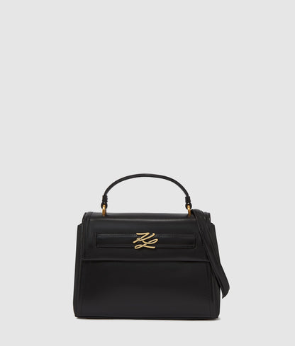 KarlLagerfeld Kautograph Small Top Handle Bag Black/Gold