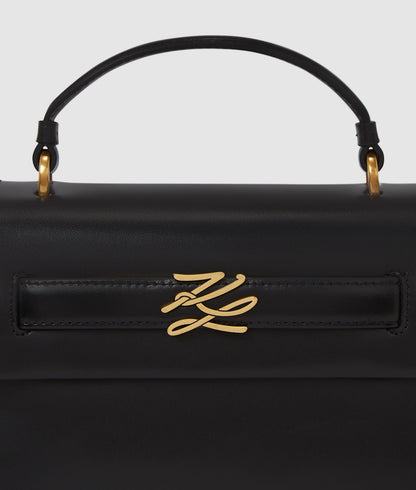 KarlLagerfeld Kautograph Small Top Handle Bag Black/Gold